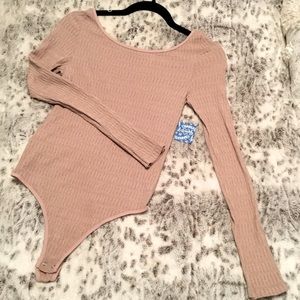 NWT Free People Blush Bodysuit. Size XS/S